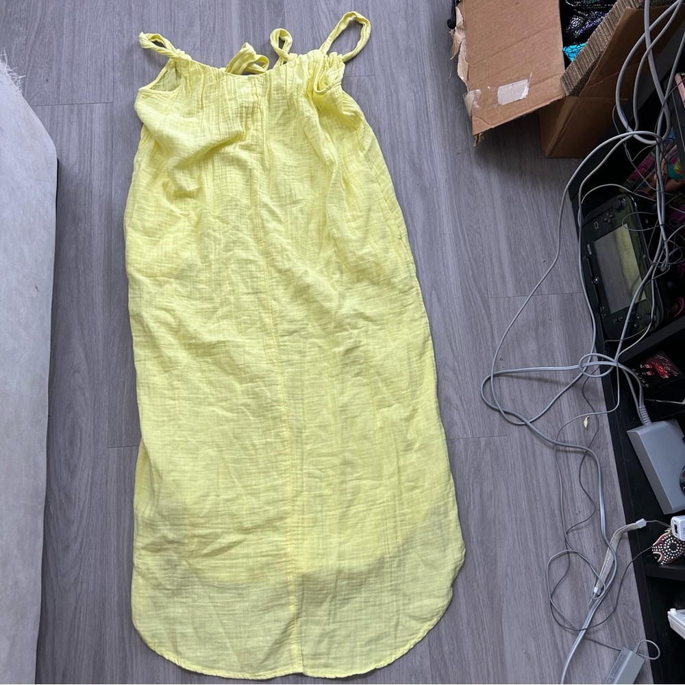 Yellow midi/maxi dress from old navy